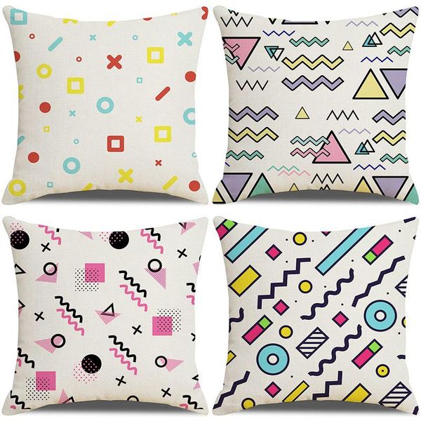 cushion/decorative pillow colorful abstract geometric arch line memphis design pattern home decorative case cotton linen yellow blue cushion
cushion/decorative pillow colorful abstract geometric arch line memphis design pattern home decorative case cotton linen yellow blue cushion