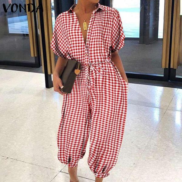 vonda women pliad check casual jumpsuits elegant jumpsuits fashion long rompers vintage playsuits stylish overalls suspenders, Black;white
vonda women pliad check casual jumpsuits elegant jumpsuits fashion long rompers vintage playsuits stylish overalls suspenders, Black;white