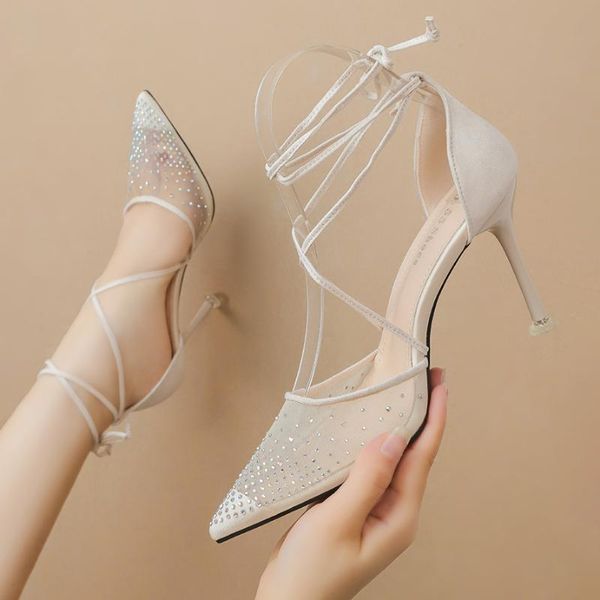 dress shoes 2021 women 9cm high heels silver cross strap sandals lady mesh glitter fetish stripper crystal bow party pumps, Black
dress shoes 2021 women 9cm high heels silver cross strap sandals lady mesh glitter fetish stripper crystal bow party pumps, Black