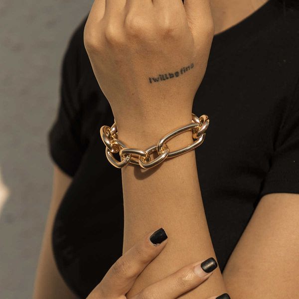 simple accessories punk cross thick chain bracelet female hip hop exaggerated irregular geometric hand decorat, Silver
simple accessories punk cross thick chain bracelet female hip hop exaggerated irregular geometric hand decorat, Silver