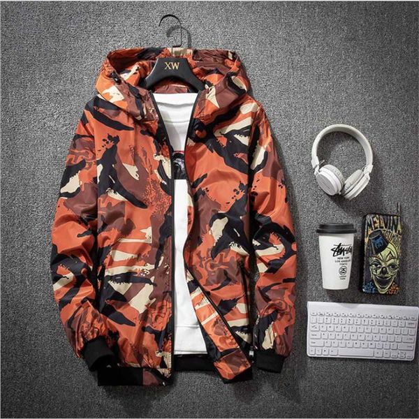 men's jackets spring and summer camouflage jacket hooded casual windproof fashion street clothing 5xl, Black;brown
men's jackets spring and summer camouflage jacket hooded casual windproof fashion street clothing 5xl, Black;brown