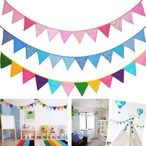 party decoration 3.2m 12 flags cotton fabric banners pink bunting decor baby shower garland birthday wedding blue
party decoration 3.2m 12 flags cotton fabric banners pink bunting decor baby shower garland birthday wedding blue