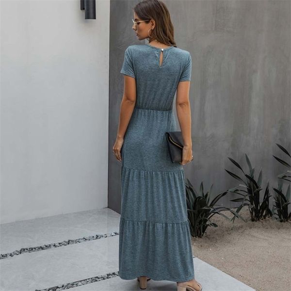 2021 long summer party pleated elegant maxi dress sundress women floor length short sleeve casual robe femme, Black;gray
2021 long summer party pleated elegant maxi dress sundress women floor length short sleeve casual robe femme, Black;gray