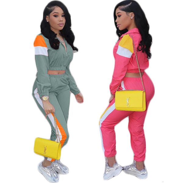 2021 new spring safari style women tracksuit patchwork zipper up long sleeve ny pants suits two pieces sports clothes t70i, Gray
2021 new spring safari style women tracksuit patchwork zipper up long sleeve ny pants suits two pieces sports clothes t70i, Gray