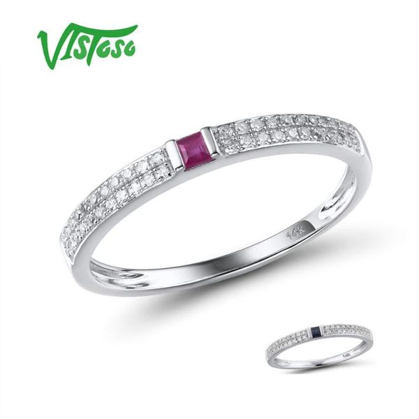 cluster rings vistoso genuine 14k white gold stackable ring for lady sparkling diamond fancy ruby/sapphire engagement anniversary fine jewel, Golden;silver
cluster rings vistoso genuine 14k white gold stackable ring for lady sparkling diamond fancy ruby/sapphire engagement anniversary fine jewel, Golden;silver