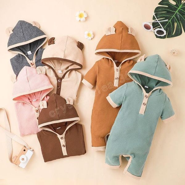 kids rompers girls boys solid color hooded romper infant toddler pit stripe jumpsuits summer fashion boutique baby climbing clothes, Blue
kids rompers girls boys solid color hooded romper infant toddler pit stripe jumpsuits summer fashion boutique baby climbing clothes, Blue