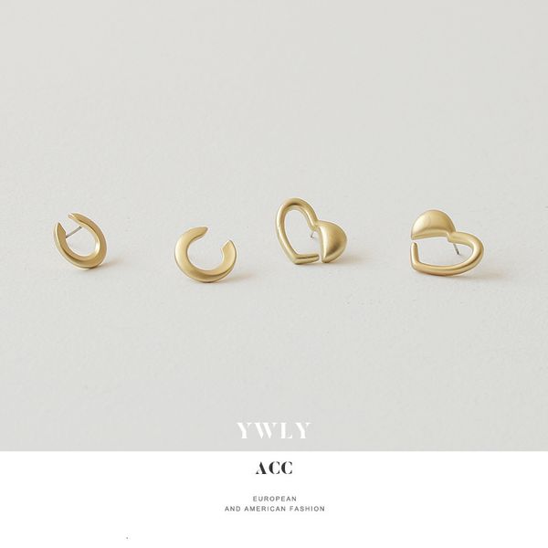 yajin heart shaped earrings korean temperament simple and fashionable small c-shaped silver needle love earrings ywly, Golden
yajin heart shaped earrings korean temperament simple and fashionable small c-shaped silver needle love earrings ywly, Golden