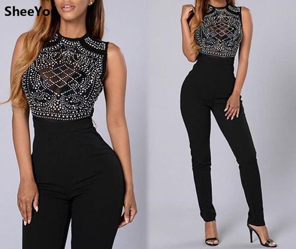 women's jumpsuits & rompers sheeyon nightclub ladies diamond sleeveless skinny women multicolor xj2106, Black;white
women's jumpsuits & rompers sheeyon nightclub ladies diamond sleeveless skinny women multicolor xj2106, Black;white