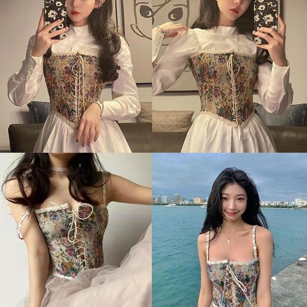 Women's Tanks & Camis Vintage Corset Crop Top Women Bustier Sexy Floral Flower Camisole S For Streetwear Party Club T T5o2, White
Women's Tanks & Camis Vintage Corset Crop Top Women Bustier Sexy Floral Flower Camisole S For Streetwear Party Club T T5o2, White