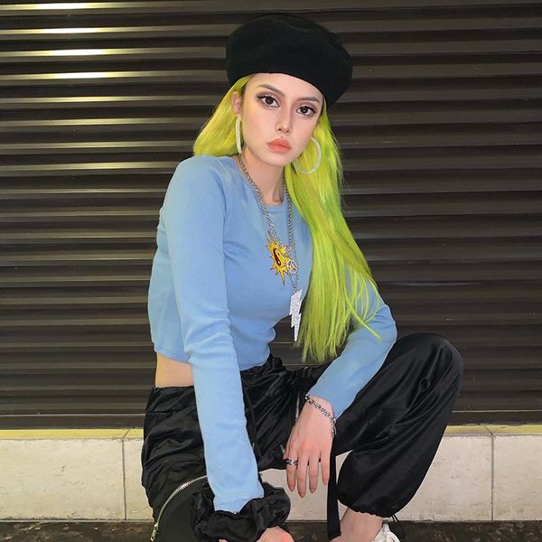 women's t-shirt dropshopping basic long sleeve ladies embroidery casual harajuku tshirts cotton women neon green tee shirt woman autumn, White
women's t-shirt dropshopping basic long sleeve ladies embroidery casual harajuku tshirts cotton women neon green tee shirt woman autumn, White