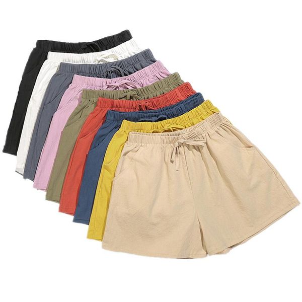 summer loose large size shorts student girls casual elastic waist lace up cotton linen shorts women summer wide leg, White;black
summer loose large size shorts student girls casual elastic waist lace up cotton linen shorts women summer wide leg, White;black