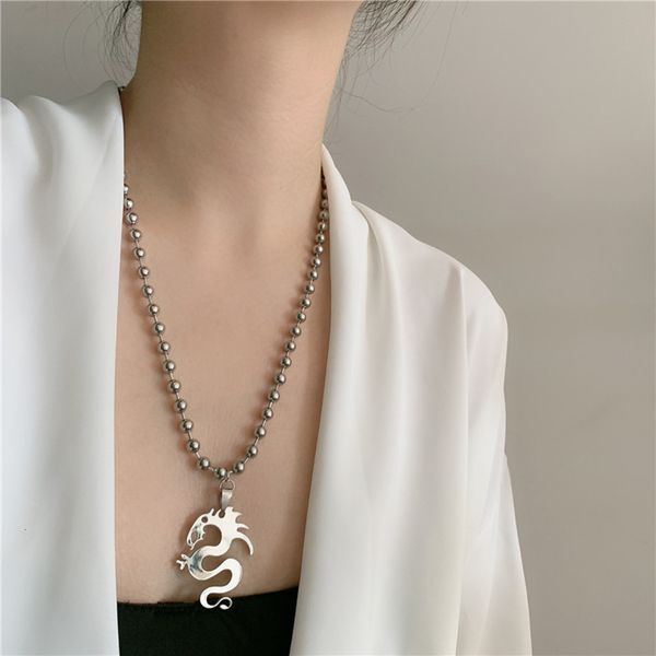 hbp fashion dark black made old pearl totem pendant necklace clavicle chain punk personality dragon hairpin banger, Silver
hbp fashion dark black made old pearl totem pendant necklace clavicle chain punk personality dragon hairpin banger, Silver