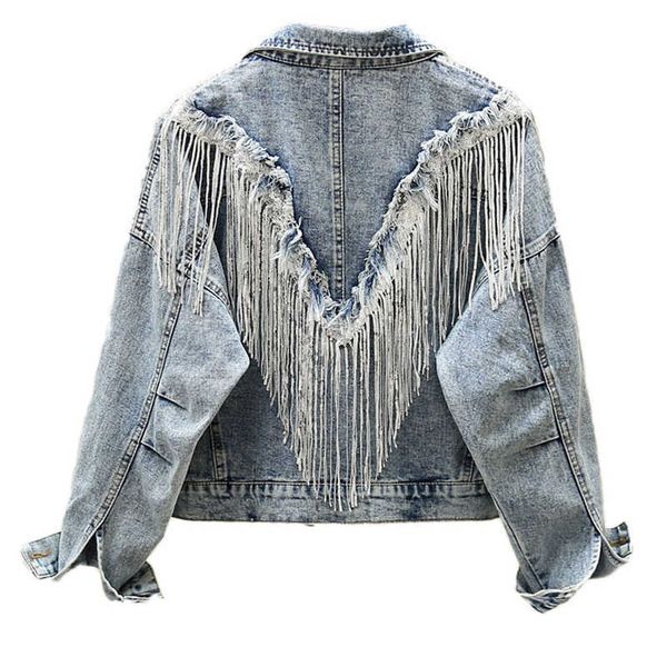 perhaps u women light blue denim jacket turn down collar long sleeve button tassel short jacket c0513 210529, Black;brown
perhaps u women light blue denim jacket turn down collar long sleeve button tassel short jacket c0513 210529, Black;brown