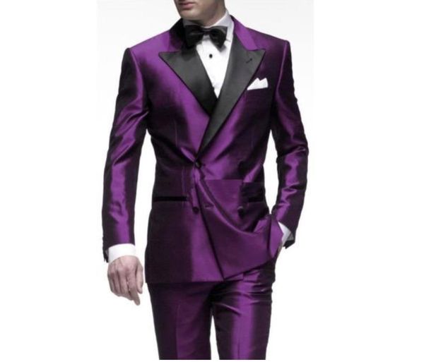 men's suits & blazers the fashion peaked lapel purple men double breasted 2 buttons custome homme (jacket+pants), White;black
men's suits & blazers the fashion peaked lapel purple men double breasted 2 buttons custome homme (jacket+pants), White;black