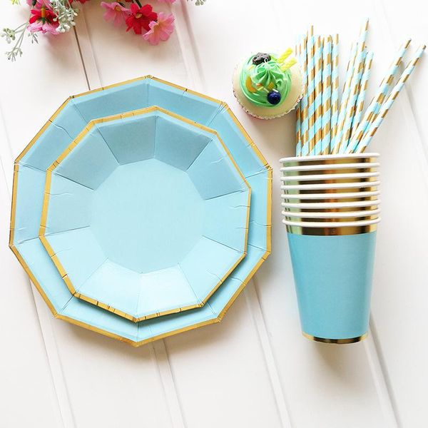 disposable dinnerware gold blocking blue solid color tableware set paper plates cups straws party wedding carnival supplies decor
disposable dinnerware gold blocking blue solid color tableware set paper plates cups straws party wedding carnival supplies decor