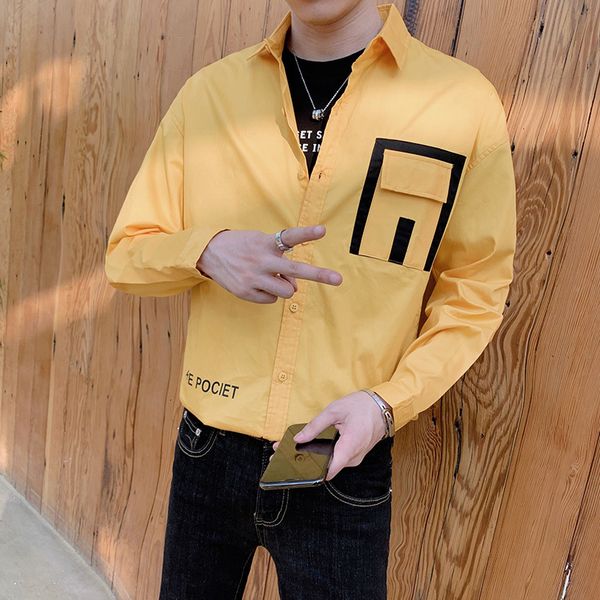 Japo New Estilo Primavera Novo Simples Solto Manga Comprida Camisas Para Homens Roupas Moda Frente Decorao Streetwear WGI7, Black;brown
Japo New Estilo Primavera Novo Simples Solto Manga Comprida Camisas Para Homens Roupas Moda Frente Decorao Streetwear WGI7, Black;brown