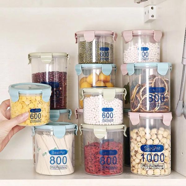 storage bottles & jars 600/800/1000/1500mlfood container kitchen refrigerator noodle box multigrain tank transparent sealed
storage bottles & jars 600/800/1000/1500mlfood container kitchen refrigerator noodle box multigrain tank transparent sealed
