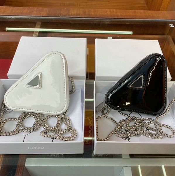 women mini triangle purses pu leather 10*10cm luxury chain bags brand new crossbody shoulder bag female change wallets, Red;black
women mini triangle purses pu leather 10*10cm luxury chain bags brand new crossbody shoulder bag female change wallets, Red;black