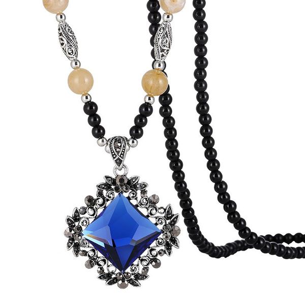pendant necklaces three-dimensional crystal necklace vintage long for mothers day party girls gift, Silver
pendant necklaces three-dimensional crystal necklace vintage long for mothers day party girls gift, Silver