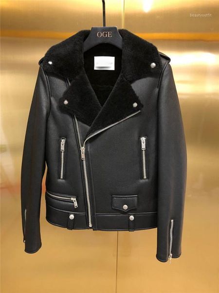 haining genuine sheepskin leather female locomotive model one warm fur coat of cultivate morality women's & faux, Black
haining genuine sheepskin leather female locomotive model one warm fur coat of cultivate morality women's & faux, Black