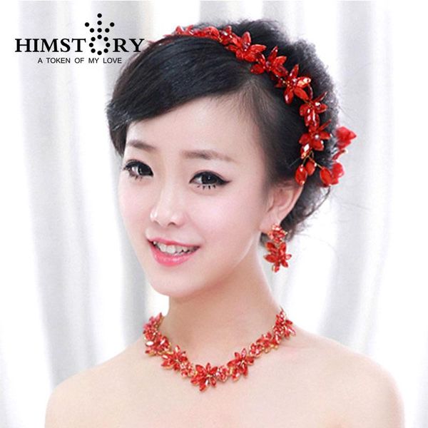 earrings & necklace himstory crown tiara wedding bride jewelry red crystal 3 pcs/set hair sets, Silver
earrings & necklace himstory crown tiara wedding bride jewelry red crystal 3 pcs/set hair sets, Silver