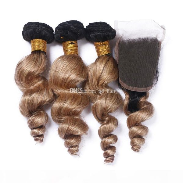 dark root ombre 1b 27 loose wavy hair weft with closure honey blonde 1b 27 lace closure with loose wave hair extension, Black
dark root ombre 1b 27 loose wavy hair weft with closure honey blonde 1b 27 lace closure with loose wave hair extension, Black