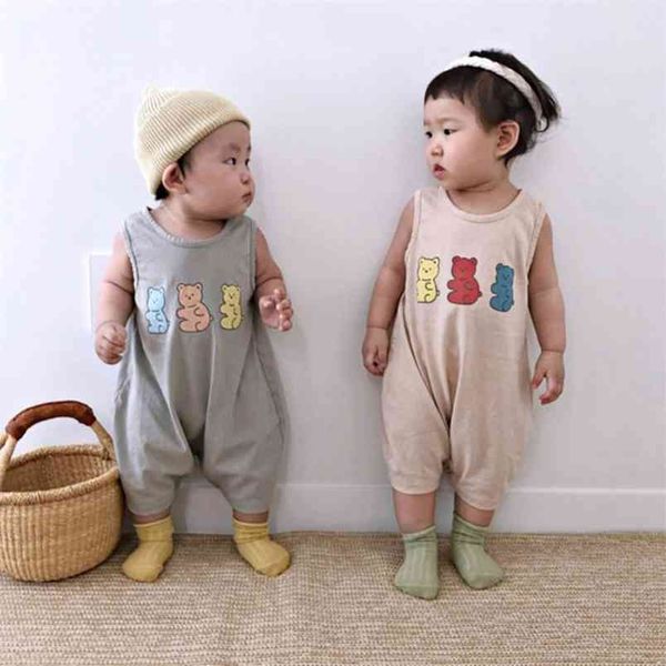 milancel summer baby romper cute infant outfits bear print jumpsuit sleeveless clothes 210816, Blue
milancel summer baby romper cute infant outfits bear print jumpsuit sleeveless clothes 210816, Blue