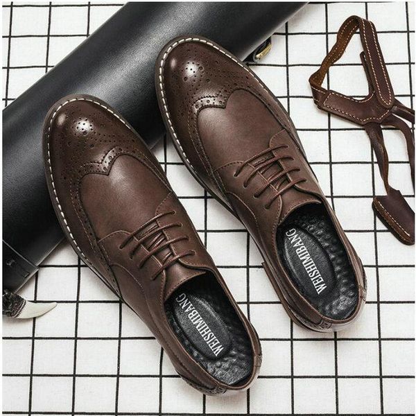 dress shoes designer formal men male leather classic brogue flats oxfords for wedding office business a53-79, Black
dress shoes designer formal men male leather classic brogue flats oxfords for wedding office business a53-79, Black