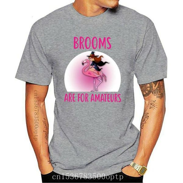 men's t-shirts funny witch and flamingo brooms are for amateurs halloween black t shirt streetwear tee, White;black
men's t-shirts funny witch and flamingo brooms are for amateurs halloween black t shirt streetwear tee, White;black