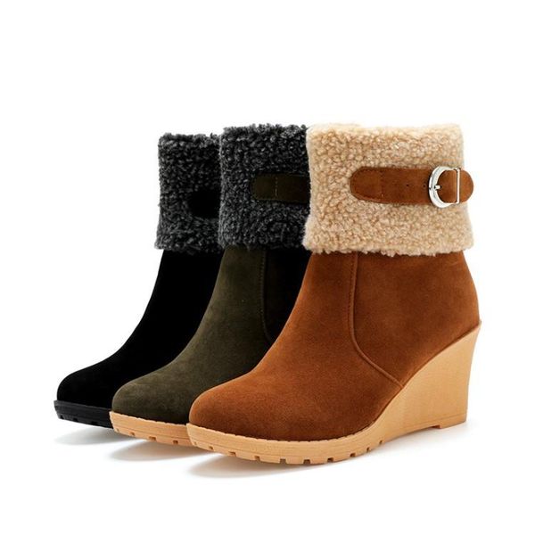 boots big size shoes woman round toe low heels booties zipper australia large ladies rubber wedge mid calf snow fabric flock sol, Black
boots big size shoes woman round toe low heels booties zipper australia large ladies rubber wedge mid calf snow fabric flock sol, Black