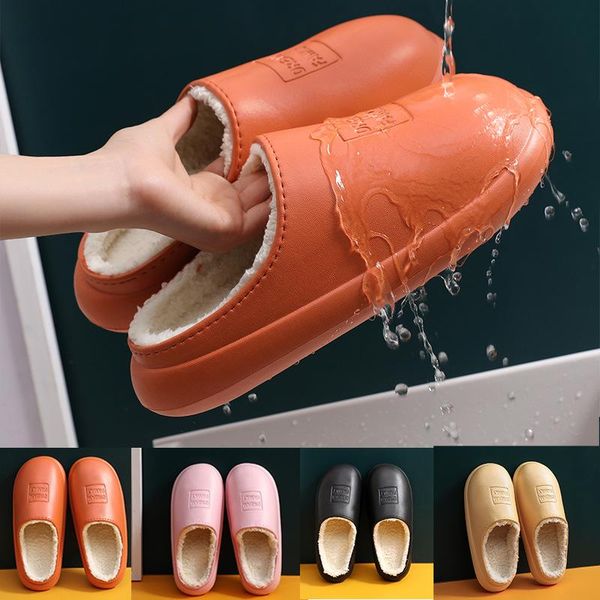 slippers women thick waterproof home winter warm non-slip couples shoes indoor cotton soft memory foam fur, Black
slippers women thick waterproof home winter warm non-slip couples shoes indoor cotton soft memory foam fur, Black