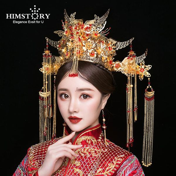 hair clips & barrettes himstory luxury chinese gold wedding crown with earrings ancient bridal hairpin long tassel jewelry accessories, Golden;silver
hair clips & barrettes himstory luxury chinese gold wedding crown with earrings ancient bridal hairpin long tassel jewelry accessories, Golden;silver