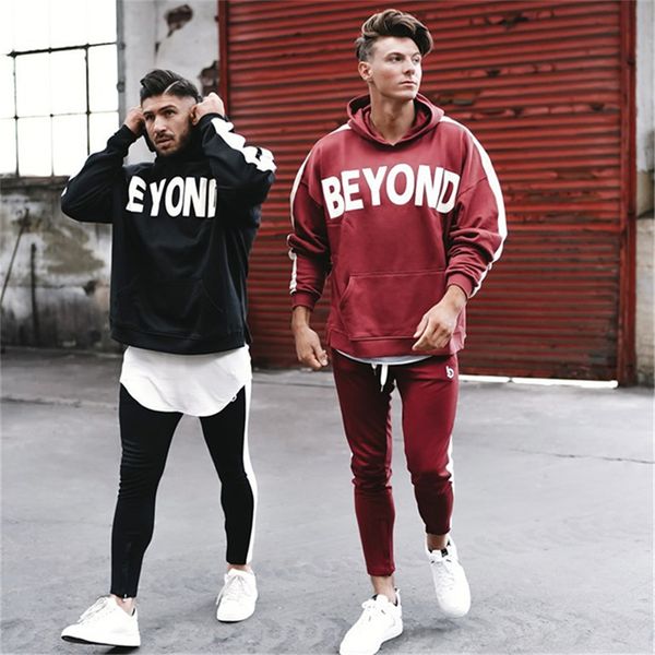 suit men sports suits running set men gym sportswear tracksuit fitness bodybuilding mens hoodies+pants sport wear male clothing, Black
suit men sports suits running set men gym sportswear tracksuit fitness bodybuilding mens hoodies+pants sport wear male clothing, Black