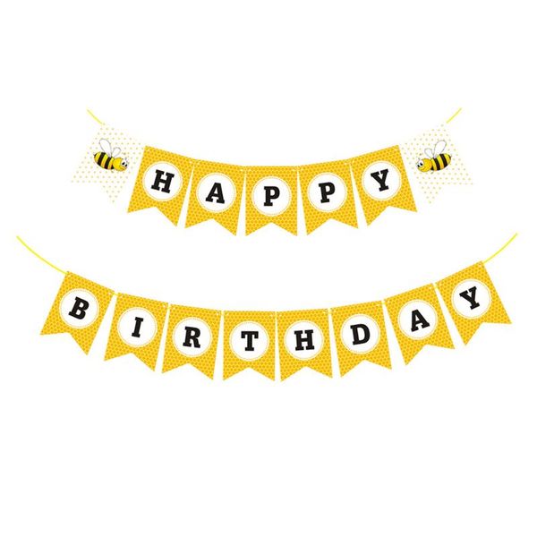 party decoration 1pc cartoon bee birthday banner hanging flag decorative bunting for kids children
party decoration 1pc cartoon bee birthday banner hanging flag decorative bunting for kids children