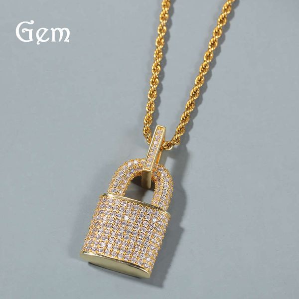 new fashion brand necklace hip hop zircon lock creative men's and women's personality pendant necklace fashion clavicle chain, Silver
new fashion brand necklace hip hop zircon lock creative men's and women's personality pendant necklace fashion clavicle chain, Silver