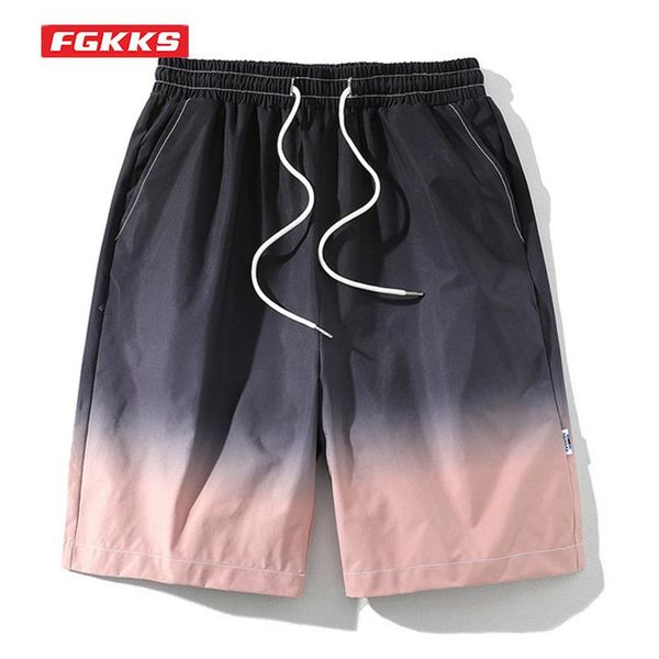 men's shorts fgkks 2021 summer trendy loose mid-waist drawstring multi-pocket gradient five-point man casual, White;black
men's shorts fgkks 2021 summer trendy loose mid-waist drawstring multi-pocket gradient five-point man casual, White;black