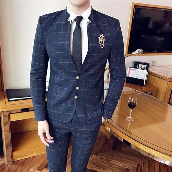 male smart casual spring autumn korean slim men's trousers suit fashion hair stylist young bridegroom wedding dress + pants suits & bla, White;black
male smart casual spring autumn korean slim men's trousers suit fashion hair stylist young bridegroom wedding dress + pants suits & bla, White;black