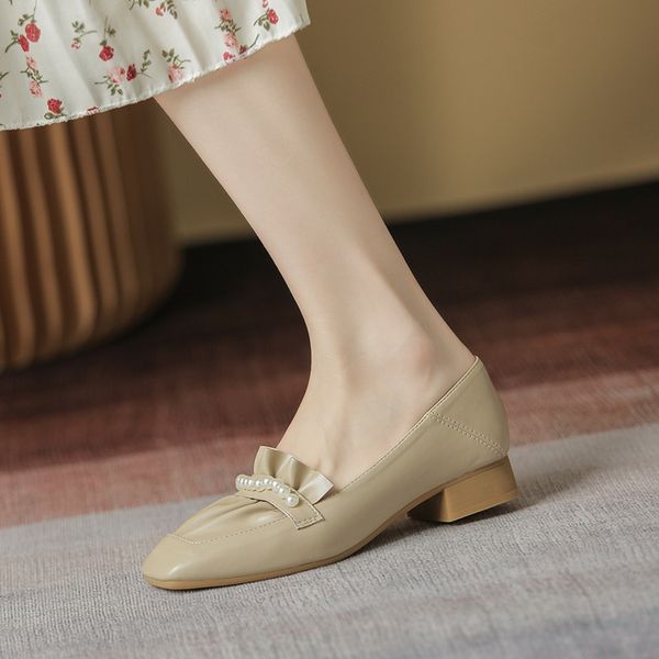 sandals autumn shallow mouth medium thick heel pleated granny shoes pearl soft versatile square head ys7z, Black
sandals autumn shallow mouth medium thick heel pleated granny shoes pearl soft versatile square head ys7z, Black