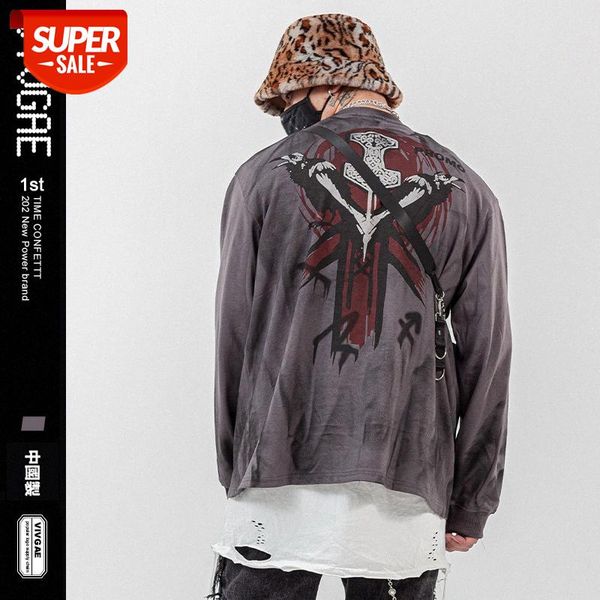 vivgae men's niche tie-dye personality printing long-sleeved bottoming shirt hip-hop street loose t-shirt #sq9t, Black
vivgae men's niche tie-dye personality printing long-sleeved bottoming shirt hip-hop street loose t-shirt #sq9t, Black