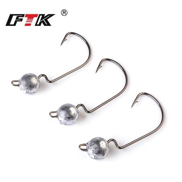 fishing hooks ftk lure hook high carbon steel sharp fishhooks with big head 3.5/5/7/10g barded worm bass
fishing hooks ftk lure hook high carbon steel sharp fishhooks with big head 3.5/5/7/10g barded worm bass