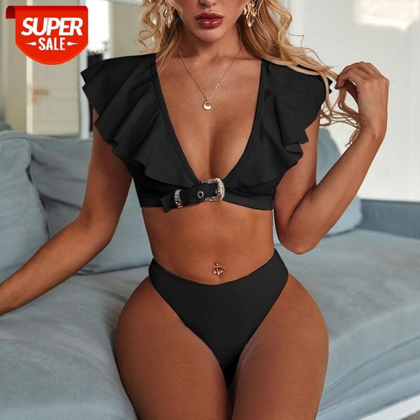 ruffle bikini 2020 swimsuit female high cut swimwear women high waist bikinis set black white bathing suit maillot de bain #zq8j, White;black
ruffle bikini 2020 swimsuit female high cut swimwear women high waist bikinis set black white bathing suit maillot de bain #zq8j, White;black