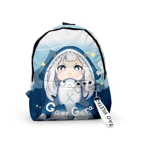 backpack gawr gura hololive english fashion men women fabric oxford hanging buckle style girls child school bag travel
backpack gawr gura hololive english fashion men women fabric oxford hanging buckle style girls child school bag travel