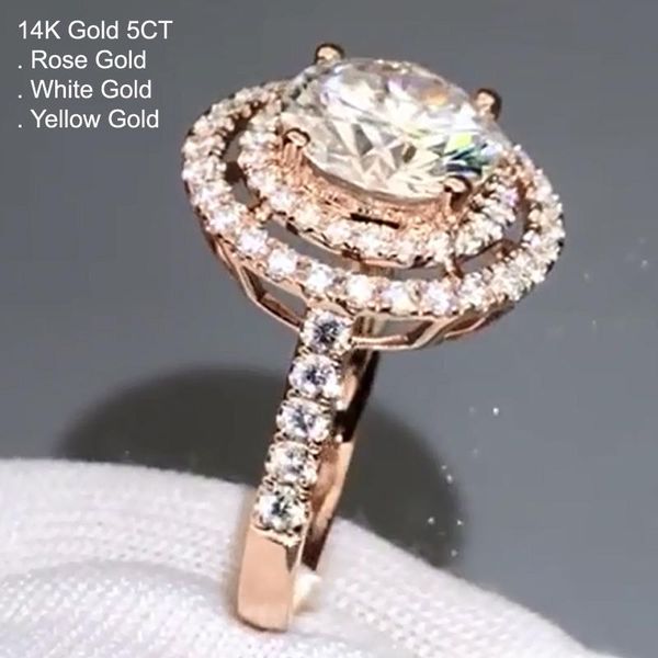 cluster rings 14k rose gold 5 moissanite diamond ring women round 2 laps luxury wedding party engagement anniversary ct d color, Golden;silver
cluster rings 14k rose gold 5 moissanite diamond ring women round 2 laps luxury wedding party engagement anniversary ct d color, Golden;silver