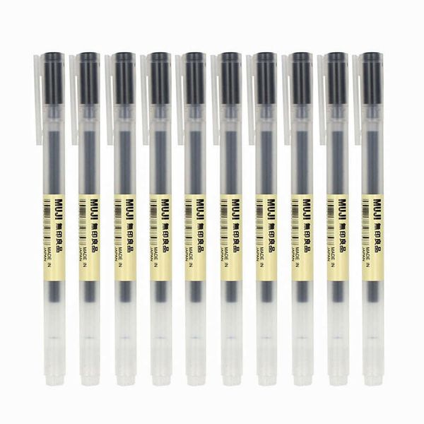 10pcs gel ink ball point pen japan black blue red color school office 0.38mm 0.5mm ballpoint pens
10pcs gel ink ball point pen japan black blue red color school office 0.38mm 0.5mm ballpoint pens