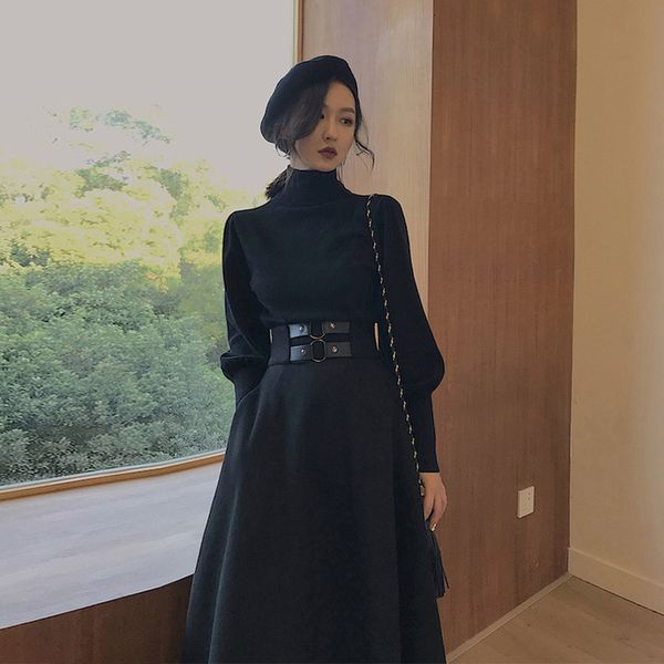 2021 new women's retro high collar , casual trapeze deep hepburn style, french mini skirt, autumn and winter series l826, Black;gray
2021 new women's retro high collar , casual trapeze deep hepburn style, french mini skirt, autumn and winter series l826, Black;gray