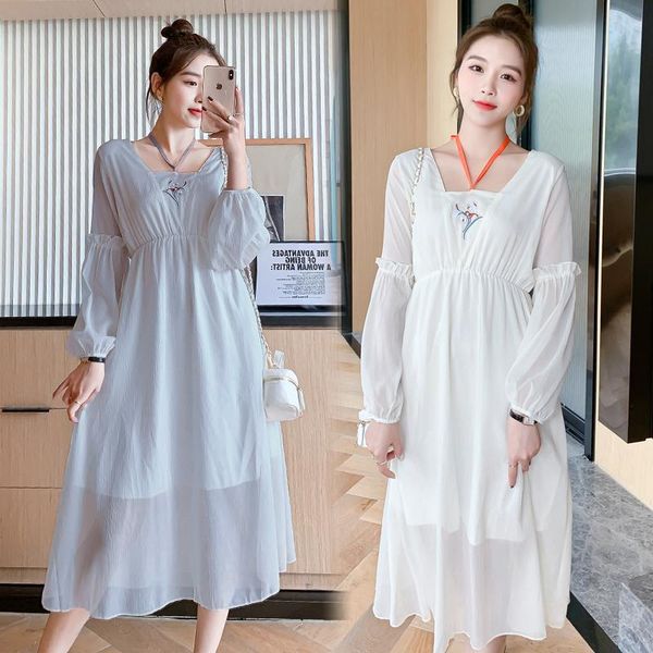 maternity dresses 0347# clothes spring autumn long sleeves embroidered sweet loose fashion dress pregnant women mom, White
maternity dresses 0347# clothes spring autumn long sleeves embroidered sweet loose fashion dress pregnant women mom, White