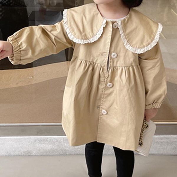 coat spring autumn girl windbreaker korean style long-sleeve solid color jacket fashion lace collar children's, Blue;gray
coat spring autumn girl windbreaker korean style long-sleeve solid color jacket fashion lace collar children's, Blue;gray