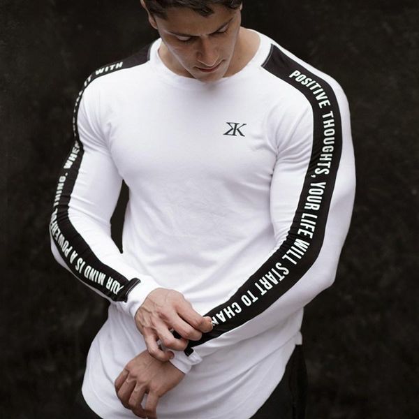 men's t-shirts men bodybuilding long sleeve t shirt man casual fashion skinny t-shirt male gyms fitness workout tees jogger brand clot, White;black
men's t-shirts men bodybuilding long sleeve t shirt man casual fashion skinny t-shirt male gyms fitness workout tees jogger brand clot, White;black