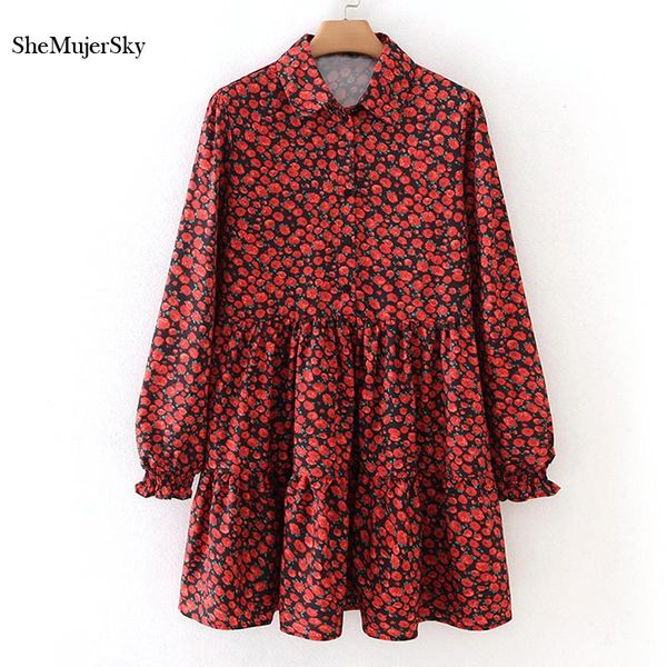 casual dresses shemujersky women red shirt mini dress autumn long sleeve turn-down collar floral print 2021 vestidos elegantes, Black;gray
casual dresses shemujersky women red shirt mini dress autumn long sleeve turn-down collar floral print 2021 vestidos elegantes, Black;gray