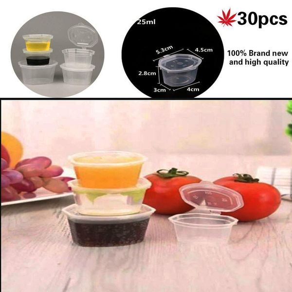 storage bottles & jars 30pcs 25/50/75ml disposable plastic takeaway sauce cup containers food box with hinged lids pigment paint reusable
storage bottles & jars 30pcs 25/50/75ml disposable plastic takeaway sauce cup containers food box with hinged lids pigment paint reusable